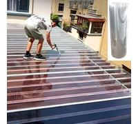 Pxzybd Feuilles De Toiture en Polycarbonate De 1mm,Plaque pour Toiture Abri De Jardin Transparents,Panneaux De Remplacement Serres,Feuille De Toit Faciles À Plier Et À Découper,W×L-1×5m(3.3 * 16.4ft)