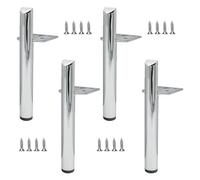 Pxzybd Pieds De Meuble 13cm 15cm 18cm 20cm,4 Pièces Pieds De Table en Métal,Jambes De Meuble avec Vis,Pieds De Canapé,Antidérapants/Résistants À l'usure,Pieds De Remplacement DIY,E-13cm(5.1in)