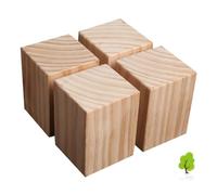 Pxzybd Pieds De Meubles en Bois Massif,4 Pièces Pieds De Table Carre,Pieds De Canapé,Pieds D'armoire,Pieds De Bureau,Pieds De Meubles À Monter Soi-même,Jambes De Support De Meuble,Wooden-6×6×5cm