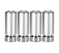 Pxzybd Pieds De Meubles Réglables,4 Pieds De Table Metal 6cm 8cm 10cm 12cm 15cm 18cm 20cm 25cm 30cm 35cm 40cm,Jambes De Meubles Noirs/Argentés,Pieds De Remplacement pour Bricolage,Silver-25cm(9.8in)