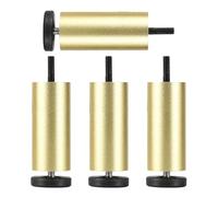 Pxzybd Pieds De Meubles Réglables 6/8/10/12/15/18/20/25cm,Pieds De Table en Métal Noir/Argent/Or,4 Pieces Jambes De Support,Pieds De Remplacement pour Meubles À Monter Soi-même,Gold-8cm(3.1in)