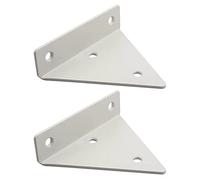 Pxzybd Support D'étagère Blanc,2 Pièces, Équerre pour Étagere Murale, Équerre De Fixation en Triangle, Supports Invisibles Décoratifs De Bricolage De Rayonnage, avec Vis,White-14×13cm/5.5×5.1in