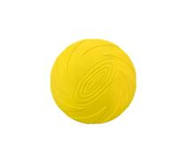 PYAIOVR Frisbees pour Chien Disque Chien Jouet Interactif Frisbee Disque Volant en Caoutchouc pour Exercice Activité et Jeu en Plein 15cm Jaune