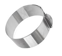 Pyanegn Moule à Gâteau Rond en Acier Inoxydable Moule à Gâteau Rond 16-30Cm Anneau de Mousse Télescopique Anneau de Gâteau de Cuisson Réhaussé Étirement Réglable 15Cm de Haut