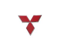 PYANL Auto Emblème pour Mitsubishi Triton Single Cab Chassis 2019-2023, Logo Emblèmes Badge Autocollant Avant Grille Capot Arrière Tronc 3D Remplacement Insigne de Logo Auto Décoration Accessoires