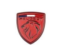 PYANL Auto Emblème pour Peugeot 2008 2023, Logo Emblèmes Badge Autocollant Avant Grille Capot Arrière Tronc 3D Remplacement Insigne de Logo Auto Décoration Accessoires,A