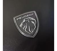 PYANL Auto Emblème pour Peugeot 2008 2023, Logo Emblèmes Badge Autocollant Avant Grille Capot Arrière Tronc 3D Remplacement Insigne de Logo Auto Décoration Accessoires,H