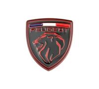 PYANL Auto Emblème pour Peugeot 2008 2023, Logo Emblèmes Badge Autocollant Avant Grille Capot Arrière Tronc 3D Remplacement Insigne de Logo Auto Décoration Accessoires,B