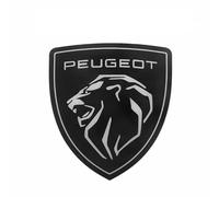 PYANL Auto Emblème pour Peugeot 2008 2023, Logo Emblèmes Badge Autocollant Avant Grille Capot Arrière Tronc 3D Remplacement Insigne de Logo Auto Décoration Accessoires,Front