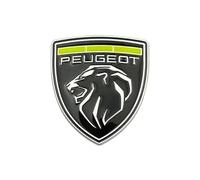 PYANL Auto Emblème pour Peugeot 208 2015-2019, Logo Emblèmes Badge Autocollant Avant Grille Capot Arrière Tronc 3D Remplacement Insigne de Logo Auto Décoration Accessoires,M