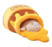 Pyatofly Chat Lit Maison Coussin Panier Miel Pot Forme Animaux Produit pour Chat 1 Ensemble