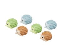 Pyatofy 6 Pièces de Boules d'herbe à Chat à Coller au Mur, en Forme de Hérisson Mignon, Boules d'herbe à Chat Rotatives, Boules Murales d'herbe à Chat Auto-Adhésives