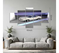 PYBILDCYJ 5 Parties Tableau Toile avec Cadre - Déco Murale Moderne pour Maison Coupé Ancien Crème Ensemble 5 Pièces 150 x 80 cm pour Salon et Chambre