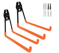 PYBTOOL Crochets de garage robustes de 7,5 pouces, montage mural, crochets de rangement pour outils de jardin, tuyau, échelle