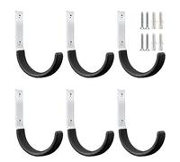 PYBTOOL Crochets de garage robustes en acier multi-usages pour rangement de garage, organisateur robuste pour outils de jardin dans le garage, crochets muraux en acier