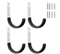 PYBTOOL Crochets de garage robustes en acier multi-usages pour rangement de garage, organisateur robuste pour outils de jardin dans le garage, crochets muraux en acier