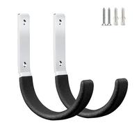 PYBTOOL Crochets de garage robustes en acier multi-usages pour rangement de garage, organisateur robuste pour outils de jardin dans le garage, crochets muraux en acier