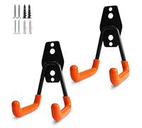 PYBTOOL Crochets robustes pour garage, crochets utilitaires de rangement, organiseur de rangement pour outils de jardin, crochets muraux en acier (Petit crochet en U)