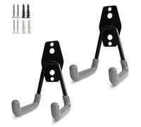 PYBTOOL Crochets robustes pour garage, crochets utilitaires de rangement, organiseur de rangement pour outils de jardin, crochets muraux en acier (Petit crochet en U)