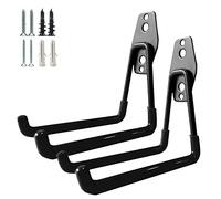 PYBTOOL Crochets universels robustes pour rangement de garage, crochets muraux en acier, organisateur pour outils de garage et de jardin, crochets muraux universels suspendus