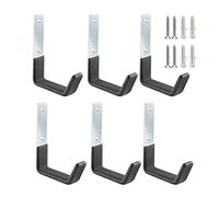 PYBTOOL Crochets utilitaires pour mur de garage, crochets de rangement robustes, organiseur d'outils de jardin, crochets muraux en acier (petit 9 x 12 cm)