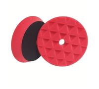 PYBYCEGNZK Cutter D'essuie-Glace pour Roue Polisseuse Tampon DA/RO/GA | Polissage Tampon D'éponge Polissage Voiture Triangle Concave 7 Pouces Enlève Des Rayures(Red 2pcs)