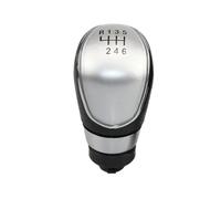 PYBYCEGNZK Pour Ford S-max 2007-2013 Pommeau De Levier Vitesse Voiture Poignée Tête Bâton 5 6 Vitesses Changer Pommeau Vitesse(6 Speed silver)