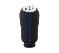 PYBYCEGNZK Pour Megane II 2002-2009 Pommeau De Levier Vitesse 5 Vitesses Tête Bâton Manette Poignée Changer Pommeau Vitesse(Blue stitching)