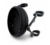 PYBYCEGNZK Protection Masque Lampe Pour Fourche Moto 39-41 Mm 7 Pouces Boîtier Phare Pour LED 7 Pouces Coque Base Rétro Modifiée Godet Couverture Phare Moto(Matte Black Bucket)