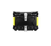 PYBYCEGNZK Sacoche Reservoir Moto Coffre De Rangement pour Casque en Aluminium CNC Arrière Supérieur À Outils Verrouillable(45L X Black)