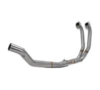 PYBYCEGNZK Tuyau D'échappement pour Aprilia RS457 RS 457 Modification du Système avec Partie Avant en Acier Inoxydable Silencieux pour Moto