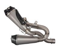 PYBYCEGNZK Tuyau D'échappement pour Ducati Panigale V4 Streetfighter V4 SP Ligne D'échappement Slip on en Titane Silencieux pour Moto(Without Module)