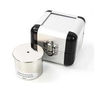 Pycnomètre de peinture en acier inoxydable Pycnomètre à densité de haute précision avec boîte de rangement, erreur de mesure ±0,7 ml, pour les matériaux auxiliaires de peinture et les huiles ( 50ml)