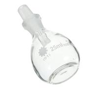 Pycnomètre en Verre 25ml pour Mesurer Densité et Gravité Spécifique | Bouchon, Usage Laboratoire pour Essais de Réactifs, Mesure Précise, Capacité 25ml, Verrerie