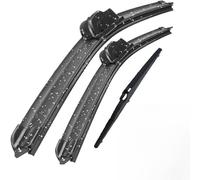 PYDing Essuie-Glace Kit de Balais d'Essuie-Glace pour Kia Mohave MK1 2008-2018 20+20+14in， Avant et arrière Pare-Brise Nettoyeur de fenêtre Brosses de Pluie Wiper Blades