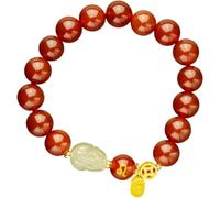 PYENHDI Bracelet Feng Shui, Bracelet en jade tressé à la main