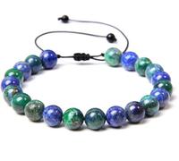 PYENHDI Bracelet Feng Shui, Bracelet homme fait main, perles de pierre naturelle 8 mm, bijou ajustable for femme, symbole bénédiction