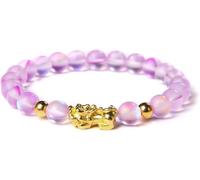 PYENHDI Bracelet Feng Shui, Bracelets Pixiu en perles d'obsidienne naturelle for femmes et hommes, bijoux unisexes porte-bonheur prospérité