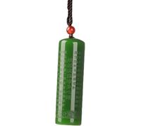 PYENHDI Collier Feng Shui en jade, Collier bouddha en Jade vert sculpté à la main for hommes et femmes, pendentif Feng Shui, bijoux