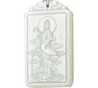 PYENHDI Collier Feng Shui en jade, Collier bouddha en Jade vert sculpté à la main for hommes, pendentif, bijoux Feng Shui