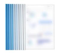 PYEUIFT 10 Pièces A4 Couverture De Rapport,Transparent Barre Coulissante Rapport Couvre,10 Feuilles Plastique Chemise De Couvertures De Rapports Avec Barre Coulissante,Dossier Coulissante(Bleu