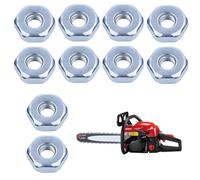 PYEUIFT 10 Pièces éCrous de Couvercle de Roue de ChaîNe pour Stihl MS170 MS171 MS180 MS181 MS250 MS251 MS211 MS390 Pièce de Rechange et Plus de ModèLes, éCrou M8 de Rechange éCrous M8
