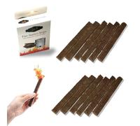 PYEUIFT 12 Pièces Meche Bougie Bois, Mèches pour Bougies Épaisses d'Extérieur, Adaptées aux Bougies Durables, aux Feux de Table, aux Bougies de Fusion et aux Brasiers de Fusion