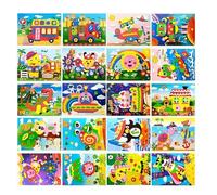 PYEUIFT 20 Pièces Puzzle MosaïQue, kit de Bricolage MosaïQue pour Enfants, kit D'Autocollants MosaïQue, Images AdhéSives MosaïQue pour Cadeaux D'Anniversaire pour Enfants, ActivitéS de FêTe