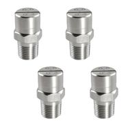 PYEUIFT 4 Pièces Buse Haute Pression, Buse Pulvérisateur, Gicleur Acier Inoxydable, Buse Brumisation, Lance Nettoyeur Accessoire, pour Pulvérisateur à Pression avec Ouverture, Connexion Filetée 1/4''