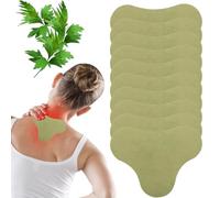 PYEUIFT 50 Pièces Patch Anti Douleur Nuque, Patch Anti-Douleur Nuque, Patch Anti-Douleur en Absinthe, Patch Moxibustion en Absinthe, Soulagement des Douleurs Cervicales, Pour Adultes
