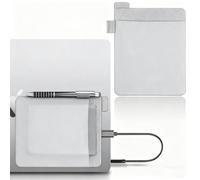 PYEUIFT Pochette Adhésive Ordinateur, 2 Poches, SSD Portable, Disque Dur Externe, Housse SSD, Coque Élastique, Für SSD, HDD, 15x11.5cm Gris