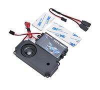 PYFORE Kit de simulateur sonore de moteur de voiture télécommandée 2ème génération avec 2 haut-parleurs pour modèle de véhicule 1/10 (binaural)