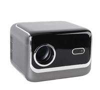 Pyhodi 1080p Projecteur de Film HD Complet, Focus Auto, Support de Projection Clear HD RJ45, 43-200 '' Distance D'écran 1.3-5,5m Correction Facile, Entrée Automatique, (Prise UE)