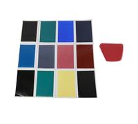 Pyhodi 12 Couleurs Lasers Gravure Papier de Marquage, 15,4x10,6 Pouce de Marquage de Couleur avec Grattoir pour Marque de Fibre et Gravure sur la en Verre de Céramique en Métal